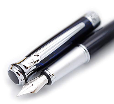 Picasso 903 Svezia Flower King - Penna stilografica, confezione originale, colore: Blu marmo