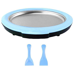 CYGG Gelato Rotolato con 2 spatole Mini Yogurt fritto Macchina Friggere Ice Plate Fatto in casa Ice Cream Roll Maker Casa Cucina Campeggio Picnic precio