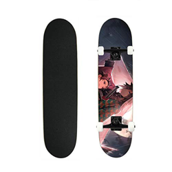 Taste life Skateboard per Principianti Bambini Skateboard (17"23" 28"31") Ragazzi Skateboard Skateboard Design Unique Design Serie Anime Demone Slayer características