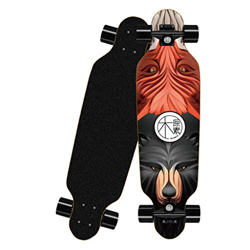 SHUANGA Skateboard completo Cruiser per bambini ragazzi adulti 7 strati acero canadese Double Kick Deck Concave con pattini tutto in uno per principia características