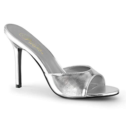 Pleaser CLASSIQUE-01 Slv Metallic Pu UK 4 (EU 37) precio