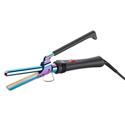 GAMMAPIU’ Ferro Arricciacapelli Professionale Volume Rainbow, Volumizza Capello, Onde Larghe e Strette, Puntale Anticalore, Effetto Mosso a Lungo, Ris precio