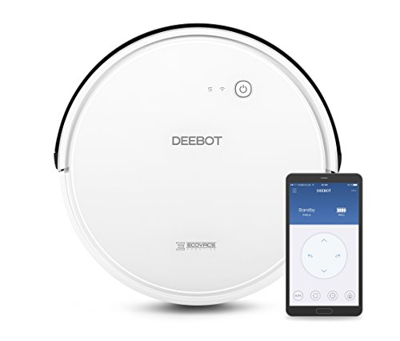 ECOVACS Robotics DEEBOT 600 Robot Aspirapolvere – Robot Pulisci Pavimenti con Percorso di Pulizia Sistematico – Modalità Max – Controllo smart tramite