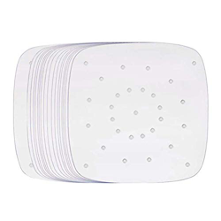 Macabolo - Confezione da 100 fodere quadrate per friggitrice ad aria, antiaderenti e pergamena perforata per friggitrice ad aria, cestello fumante precio