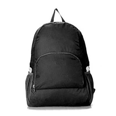 Zaino Portatile Dello Zaino Ultraleggero Viaggi Water Resistant Ampio Pieghevole Zaino Trekking Campeggio Daypack Per Donna Bambino Nero