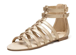 katliu Sandali Romani Donna Estate Bohémien Spiaggia Sandali Oro 39 precio