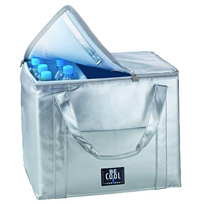 BE Cool Borsa Frigo Termica Argento cm. 49 X 35 X 35