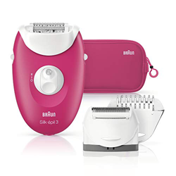 Braun 3-415 Silk Epil 3 - Epilatore in confezione regalo, colore: Bianco/Rosa características