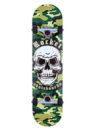 ROCKET Complete Combat Skull Skateboard Unisex Adulto, Grigio (Camo), 7,75 in características