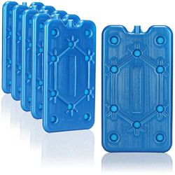 com-four® 6X Ghiaccio Piatto - Risparmio di Spazio e Ideale per Cool Box e Cool Bag - Elemento di Raffreddamento Stretto per Il Campeggio e la Spiaggi precio