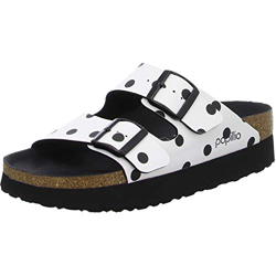 Papillio by Birkenstock Sandales Arizona Birko-Flor Platform White Black Dots, Sandali Donna, 39 EU características