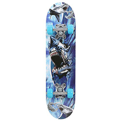 Longmeng Skateboard a Quattro Ruote Skateboard Completo in Legno 60x15 cm in Acero Canadese, può Contenere Fino a 50 kg Adatto per Adulti e Principian características