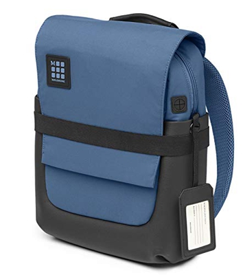Moleskine Et72bksb31 Zaino Porta PC ID Borsa PC e Tablet, Zainetto con Materiale Impermeabile Resistente all'Acqua, Blu Boreale, 36 cm