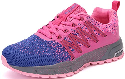 SOLLOMENSI Scarpe da Ginnastica Uomo Donna Scarpe per Correre Running Corsa Sportive Sneakers Trail Trekking Fitness Casual 41 EU H Rosa