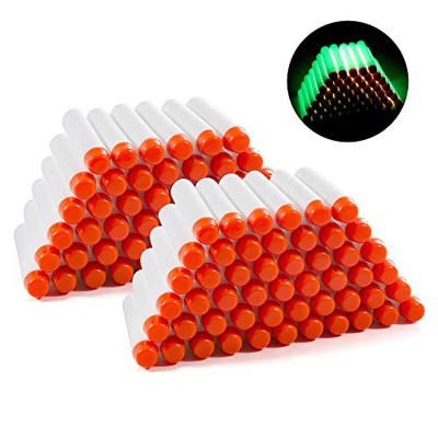 MOOKLIN 100pcs Dardi Proiettili, 7.2cm Dart Nachfüll-Pack Schiuma Freccette Ricariche Dardi Proiettili per Nerf N-Strike Pistola Serie Elite Blasters 