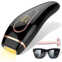 Epilatore a Luce Pulsata IPL Permanente,Indolore Dispositivo di Epilazione a Luce pulsata,999999 Impulsi di Luce,5 Impostazioni di Intensità,Epilatori precio