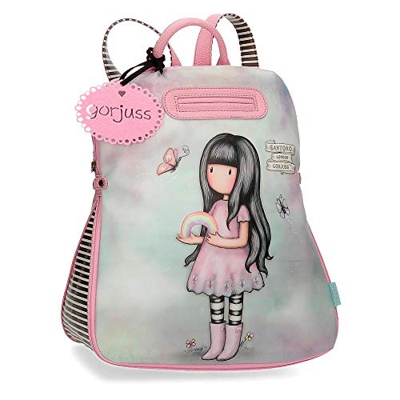 Gorjuss Santoro Somewhere Zaino Casual Multicolore 31x38x15 cms Pelle sintetica