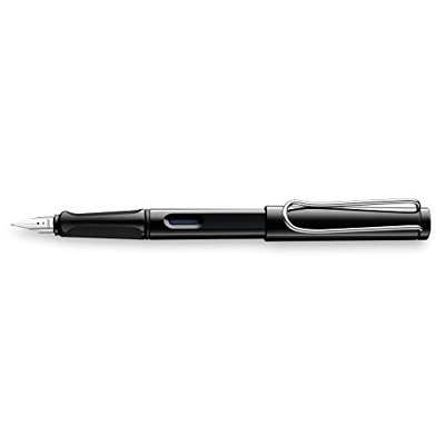 Lamy DB19678 - Penna stilografica con pennino fine, modello Safari, colore: nero