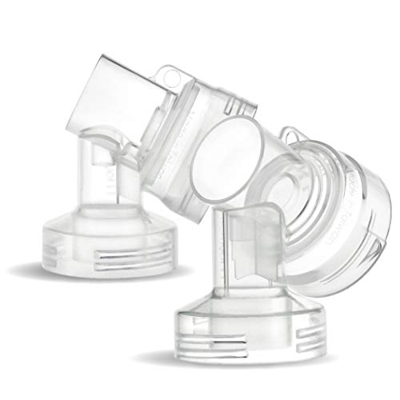 Maymom MyFit, connettore base, con collo stretto, compatibile con Medela connettore PersonalFit; uso con sistema di protezione Maymom, 2 pezzi.