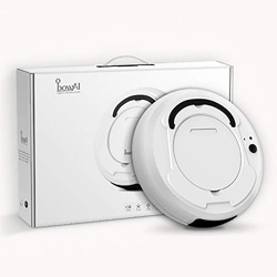 NJSTAR Aspirapolvere Intelligente Robot Multi-Funzione, Robot spazzante Aspirapolvere Automatico spazzante 3-in-1 Automatico USB White en oferta