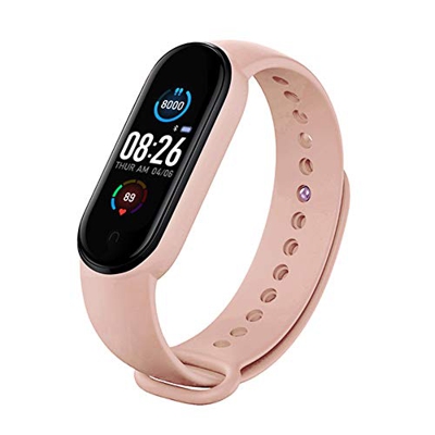 BATHRINS Fitness Tracker Orologio Sport M5 Intelligente Bluetooth Braccialetto Impermeabile IP67,Dormire,Meteorologico,Cardiofrequenzimetro,Pressione 