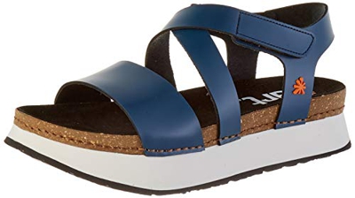 ART Mykonos, Sandali Punta Aperta Donna, Blu (Cobalto Cobalto), 38 EU