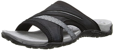 Merrell Terran Slide II, Sandali Donna, Nero (Black), 40.5 EU