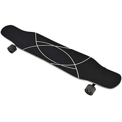 Skateboard per longboard, tavola da skateboard professionale da 46 pollici con nucleo in acero duro a 4 ruote per skateboard per bambini adulti princi