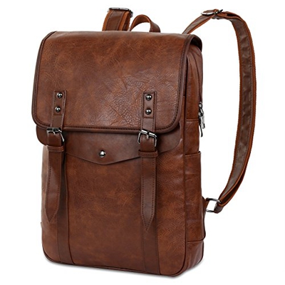 VBIGER Zaino Uomo Zainetto Uomo Zanino Scuola Zaino Porta PC Zaino PC Zaino università Casual Zaino (Marrone)
