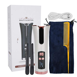 Arricciacapelli intelligente automatico, ferro arricciacapelli USB, ferro arricciacapelli automatico senza fili senza fili auto bigodino USB ricaricab características