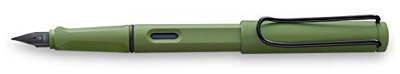 Lamy Safari 041 – Penna stilografica moderna, colore Savannah con impugnatura ergonomica e design senza tempo, pennino F