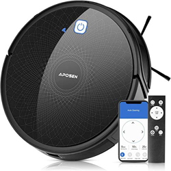 Robot Aspirapolvere, APOSEN 2100Pa Aspirapolvere Robot WiFi Controllo /App /Alexa /Google Assistant, con Sistema di Filtraggio, Navigazione Intelligen precio