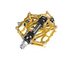 Rock Bros in Alluminio Cuscinetto Pedali per Bici MTB BMX Bike Bicycle Montagna Plat Form 9/16 CS6, Argento precio