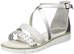 MARCO TOZZI 2-2-28606-24, Sandali con Cinturino alla Caviglia Donna, Argento (Silver Comb 948), 39 EU precio