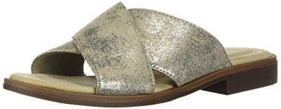 Clarks Declan Ivy, Sandali Donna, Stagno, Tessuto Metallizzato, 42 EU