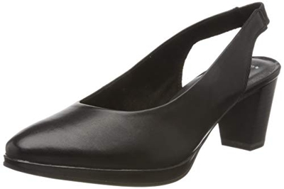 MARCO TOZZI 2-2-29604-24, Sandali con Cinturino alla Caviglia Donna, Nero (Black 001), 41 EU