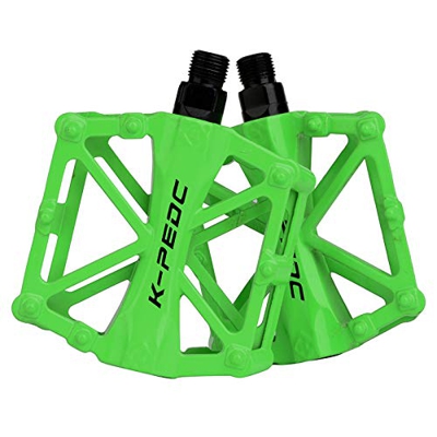 SPFAS Alluminio Pedali della Bici (Verde - P52)