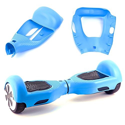 Willdo Silicone Cove per 6.5"2 Ruote Balance Scooter - Balance Hover Board Protector Cover Case (LightBlue)
