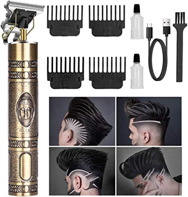 Tagliacapelli Uomo, Tagliacapelli Elettrico Professionale, USB Ricaricabile Portatile Kit per Senza Fili Retro Tagliacapelli per Uomo Naso e Adatto Ad