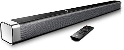 BOMAKER Soundbar 2.0 Canali, Altoparlante Hi-Fi Suono Surround 3D 80W 120dB, Barra Soundbar ODINE I Bluetooth 5.0 Wireless & Cablata Compatibile TV/Ce