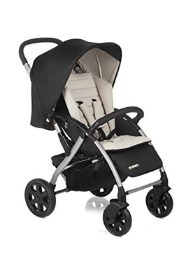 Nurse by Jané Moon Pro Passeggino, da 6 Mesi a 15 Kg, Pieghevole Compatto, con Cestino e Capottina Parapioggia, Beige Soft