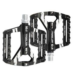 Moglor Pedali MTB Bici Flat Pedale Bicicletta da Corsa BMX Ciclismo 9/16" Antiscivolo CNC in Lega di Alluminio Ultra Sealed Cuscinetto ASSE en oferta