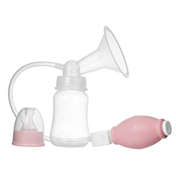 Canghai Tiralatte manuale a mano, con forte aspirazione e pompa, 120 ml, colore: rosa precio