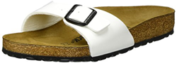 Birkenstock, Madrid BS 0040793, Sandali, Donna, Bianco (Vernis Blanc), 38 EU en oferta