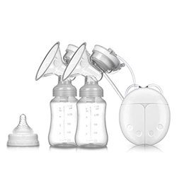 Mikiya Doppio Elettrico tiralatte Potente Milker Automatico con Biberon con i capezzoli di aspirazione Latte Extractor USB Chargable L'Allattamento al en oferta