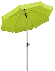 Schneider - Locarno, Ombrellone rotondo, colore: Verde (Apfelgrün), Ø ca. 150 cm en oferta