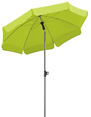 Schneider - Locarno, Ombrellone rotondo, colore: Verde (Apfelgrün), Ø ca. 150 cm