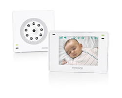 Miniland 89174 Baby Monitor Digimonitor 3.5 plus con applicazione eMyBaby per vedere il bèbè da qualsiasi luogo e fino a 250 metri di portata en oferta