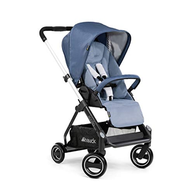 Hauck Apollo Passeggino con Copri Gambe fino a 25 Kg, Reversibile, Riflettori, Regolabile in Altezza, Pieghevole Compatto, Compatibile con Navicella e