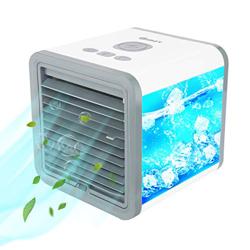 GIMIFY Mini Climatizzatore Portatile 5 in 1, Mini Raffreddatore D'aria, Mobile Raffreddatore D'aria, purificatore d'aria per ufficio e casa, 3 velocit precio